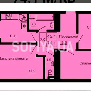 Софія Резіденс 3к квартира