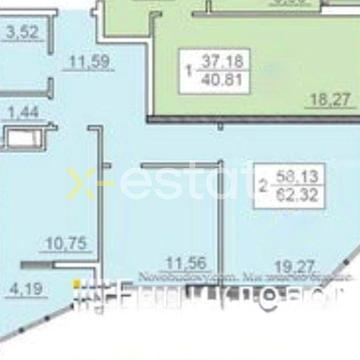 Продаж 2к Центр, ЖК 25 Перлина, з частковим ремонтом ЖК 25 Перлина