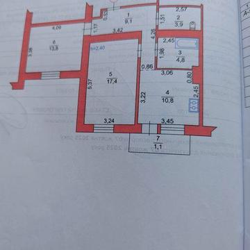 Продається 2 кімн. квартира 61 м2 в р-ні  ЛПЗ.