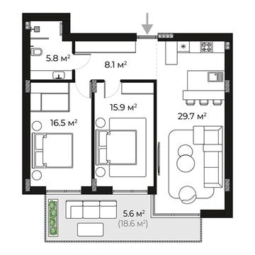 Продаж 2к Квартира Запорізька вулиця ЖК Sherwood