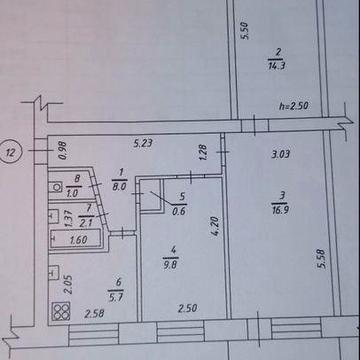 Квартира 3-х кімнатна.