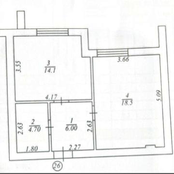 1 кімнатна квартира 43 м²! Оформлення! ЖК Brickwood2