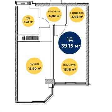 1-но комнатная квартира ремонт whitebox в подарок