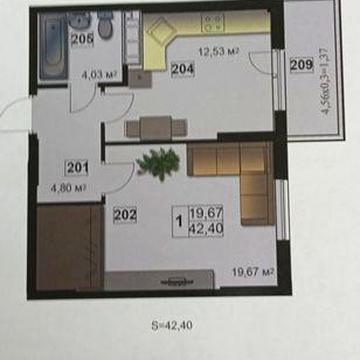 1х квартира Героїв Крут ЖК Абрикос