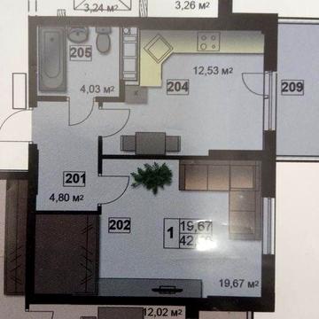 Продам 1 кімнатну квартиру з коміркою в ЖК Абрикос ЖК Абрикос