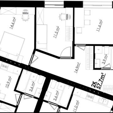 Продаж 2-кімнатної квартири в новобудові. Вікногляд на ліс