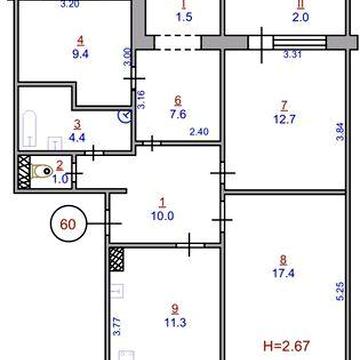 Продажа 4-х комнатной квартиры (чешка) на Юбилейной.