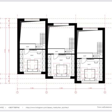 Продам  недострой из трех каартир, участок 4 сотки. Победа -6