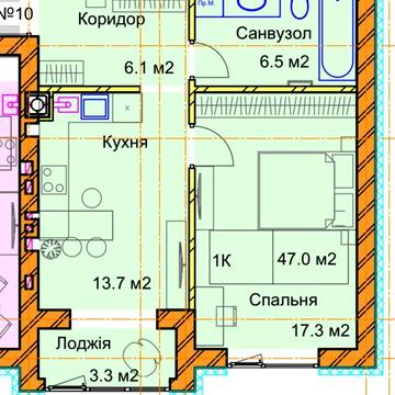 1 кімнатна квартира