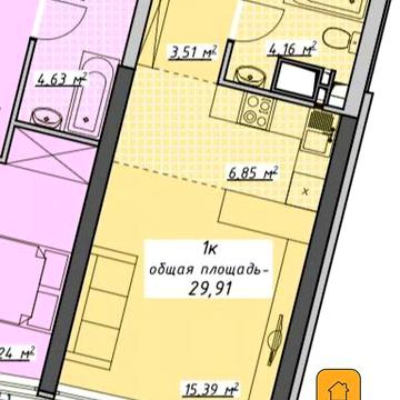 Продаж 1к Квартира Курортний провулок ЖК Атмосфера