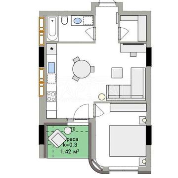 Найкраща ціна в ЖК 044! 1к квартира на Подолі/Кирилівська 37 ЖК 044