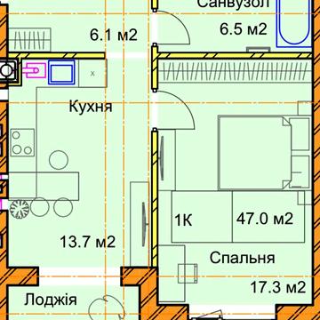 Продаж 1к Квартира Льонокомбінатівська вулиця