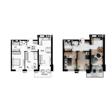 Продаж 2к Квартира Максимовича вулиця ЖК FORREST – жилое пространство