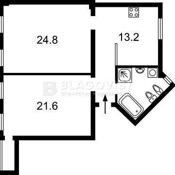 Продаж 2-к сталінки 75,5 м. Центр, Інститутська 24/7 Авторський ремонт