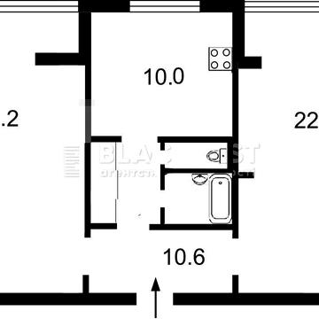 Продаж ПОЗНЯКИ М Харківс-1 хв! Бажана 34, ТЕПЛА 2-кімн 62 м2 4 поверх