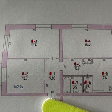 3к повнометражна квартира Гагаріна