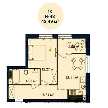 Однокімнатна квартира в новобудові Family Home, Млинів ЖК Family Home