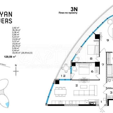 Taryan Towers Продаж Трьохкімнатна Квартира Без Ремонту Печерськ ЖК Taryan Towers