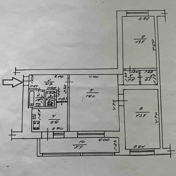Трикімнатна квартира на Добровольського - можна під комерцію