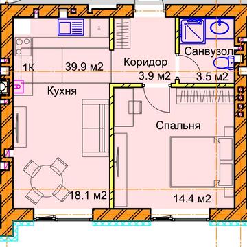 Р-н Льнокомбінату 1к квартира