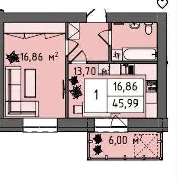 Пропонуємо Вам 1к квартиру ЖК "Стокгольм"! ЖК СТОКГОЛЬМ