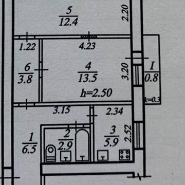 2-к квартира , робоча , без комісії рієлтора