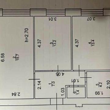2 кімнатна квартира - 58 м2,  ЖК Нові метри Центр, Ірпінь. ТОРГ. ЖК Нові метри центр