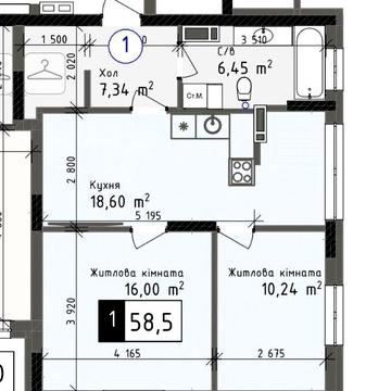 Продам 2 кімнатну квартиру в центрі в росрочку!