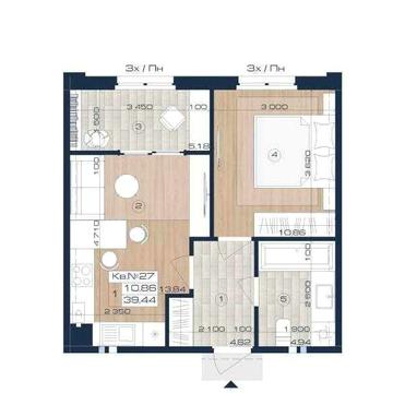 Продаж 1к квартира 39.44м² ЖК Оксфорд,  [2,3,8 поверх] БЕЗ КОМІСІЇ ЖК Оксфорд