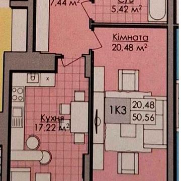 Продаж 1 кімнатної квартири в новобудові, вул. Малоголосківська ЖК Нове життя