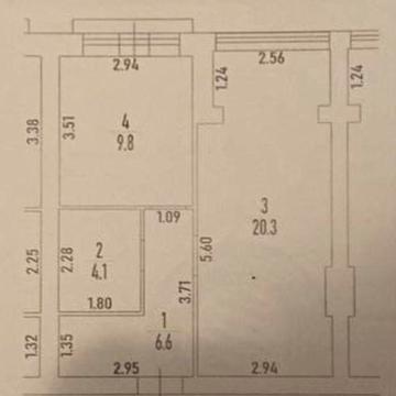 Найвигідніша 1к квартира у зданому будинку 41 м2. ІндГазОпал.