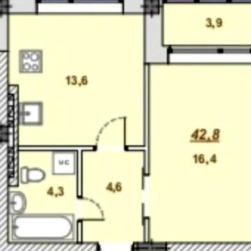 Продаж 1к Квартира Добровольців провулок ЖК Южный