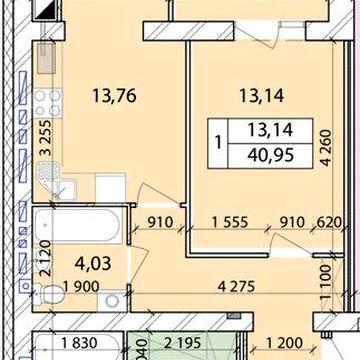 Терміново ‼️ Продам 1 кімнатну квартиру 42кв.м ТОРГ ‼️ ЖК Лісовий