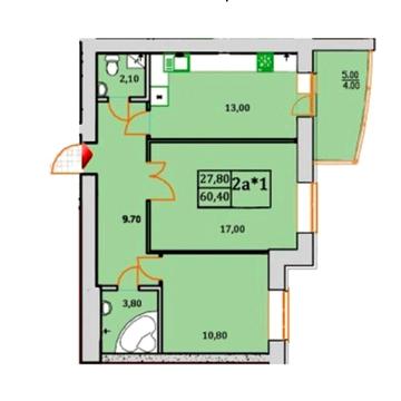 Продам 2к квартиру в Бучі