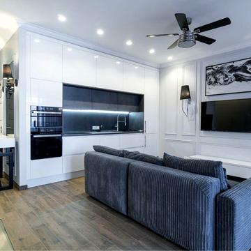 Дизайнерская квартира( 2 спальни) жк Санторини / 10 Фонтана