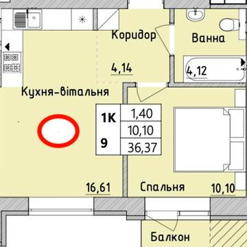 Продаж 1к Квартира Західна вулиця