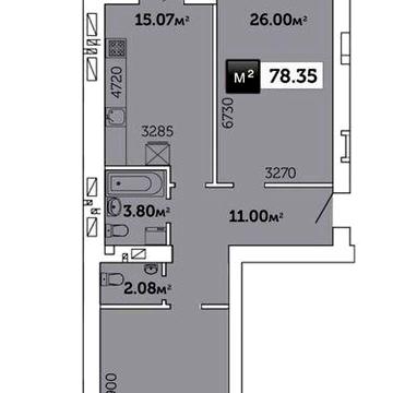 Продам 2-х кімнатну квартиру в новобудові, дешевше ніж в забудовника. ЖК Гвардійське