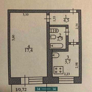 Продаж 1-кімнатної квартири Інгулець