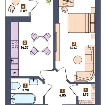 Продається однокімнатна квартира в новобудові ЖК Перший квартал