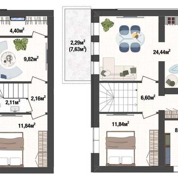 Трикімнатна квартира 92.53м² з двориком в Києві під інвестицію ЖК Liverpool House
