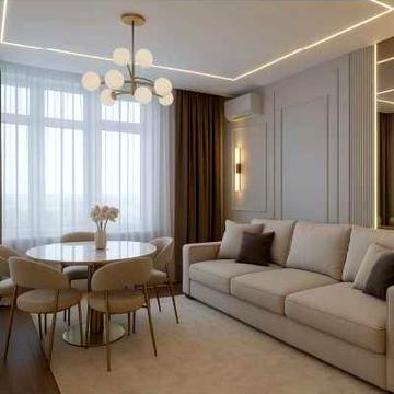 Двухкомнатная квартира с ремонтом от компании KADORR ЖК 65 Жемчужина