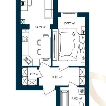 Однокімнатна квартира під єОселю ! Мінімальне оформлення!