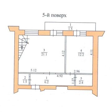 3-кім. квартира, 125 м2, центр, дворівнева, без ремонту, з матеріалами