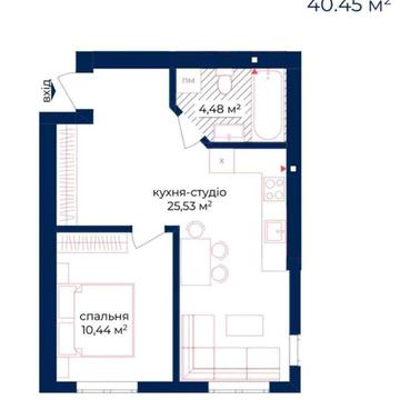 Євродвушка 40м². Максимальна ліквідність для оренди ЖК Liverpool House