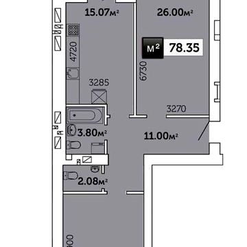 Продаж 2к Квартира Суріна Гора вулиця ЖК Гвардейское