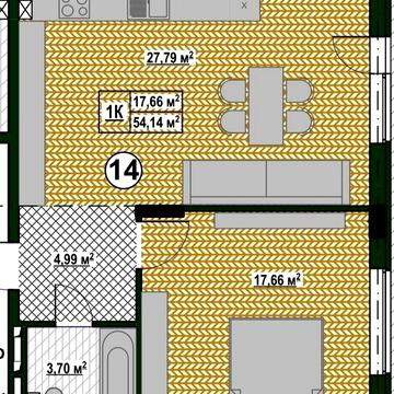 Однокімнатна квартира з двориком від забудовника Деснянський р-н Київ ЖК клубний будинок