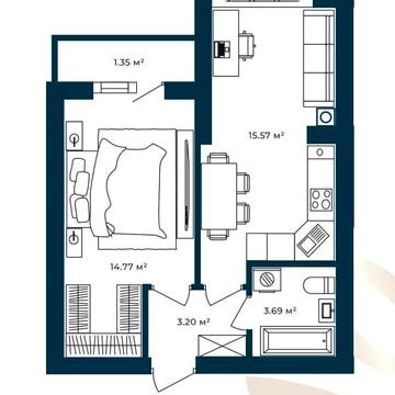 ТЕРМІНОВО !! Однокімнатна квартира. Індивід. газове опалення.БЕЗ %