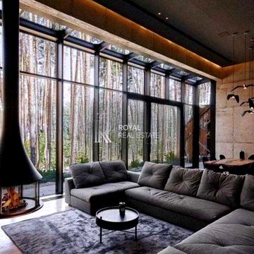 Оренда сучасного будинку з басейном у лісі Гнідин