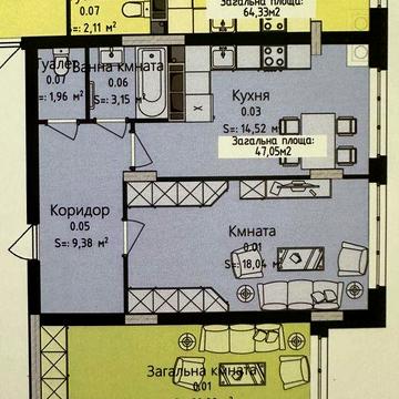 Продам 1-кімнатну квартиру ЖК Джем сіті