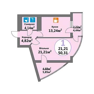 Продаж 1к Квартира Глинянський Тракт вулиця ЖК Эко-Дом на Тракте 4